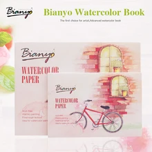 Bianyo A5 A6 12 листов, акварельная бумага, альбом для рисования, набор для рисования акварелью, коврик для рисования, школьные товары для рукоделия