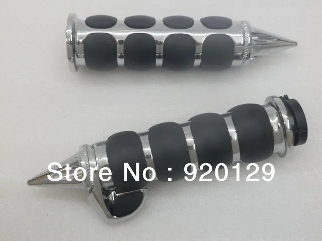 Chrome Hand Grips W / Throttle Boss for Harley Sportster Dyna Softail Road Street Free Shipping
