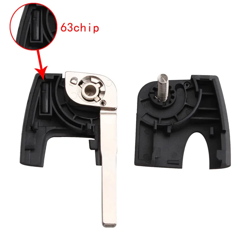QWMEND 3 кнопки 433 МГц полный дистанционный ключ DIY для Ford Fusion Focus Mondeo Fiesta Galaxy HU101 Blade и