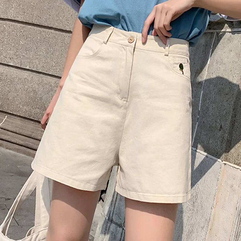 

2019 sweatpants Solid Color Casual Women A-line High Waist Slim Summer high waist loose Joker Large size