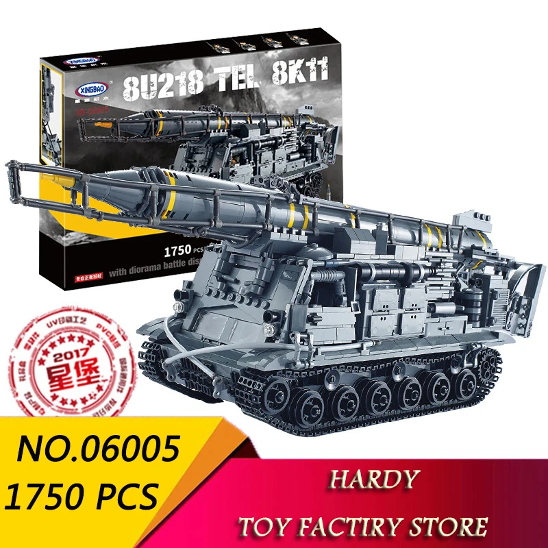 

Xingbao 06005 Military Series 8U218 8K11 Rocket Tank Children Assembly Particle Toys Building Block