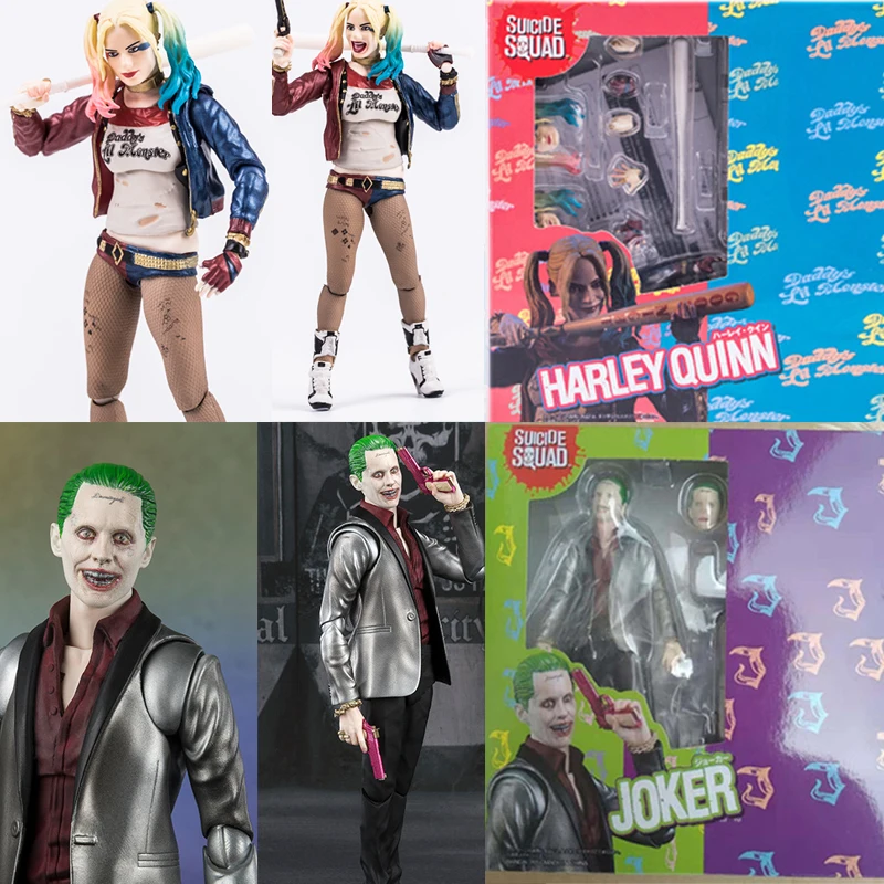 

SHFiguarts SHF Suicide Squad Harley Quinn Joker Jointed Action Figures Toy Kids Christmas Gift Doll