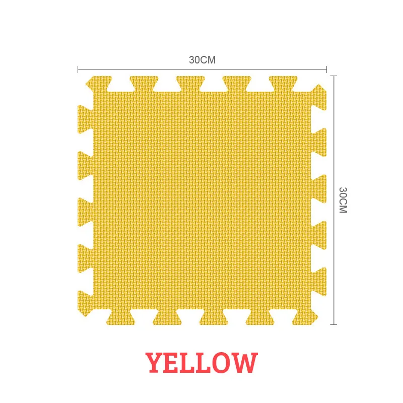 EVA детские мягкие Развивающие коврики для ползания, детский игровой коврик с пенопластом, черный белый коврик для детских игр - Цвет: yellow