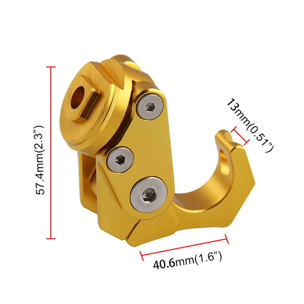 1 шт. прочная золотистая алюминиевая мотоциклетная сумка в виде скутера сумка для шлема вешалка для переноски аксессуары для крючков