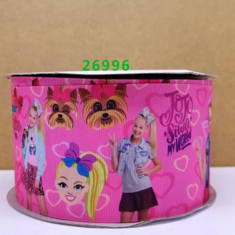 50 ярдов мультфильм напечатанный grosgrain ленты 27135 - Цвет: 26996
