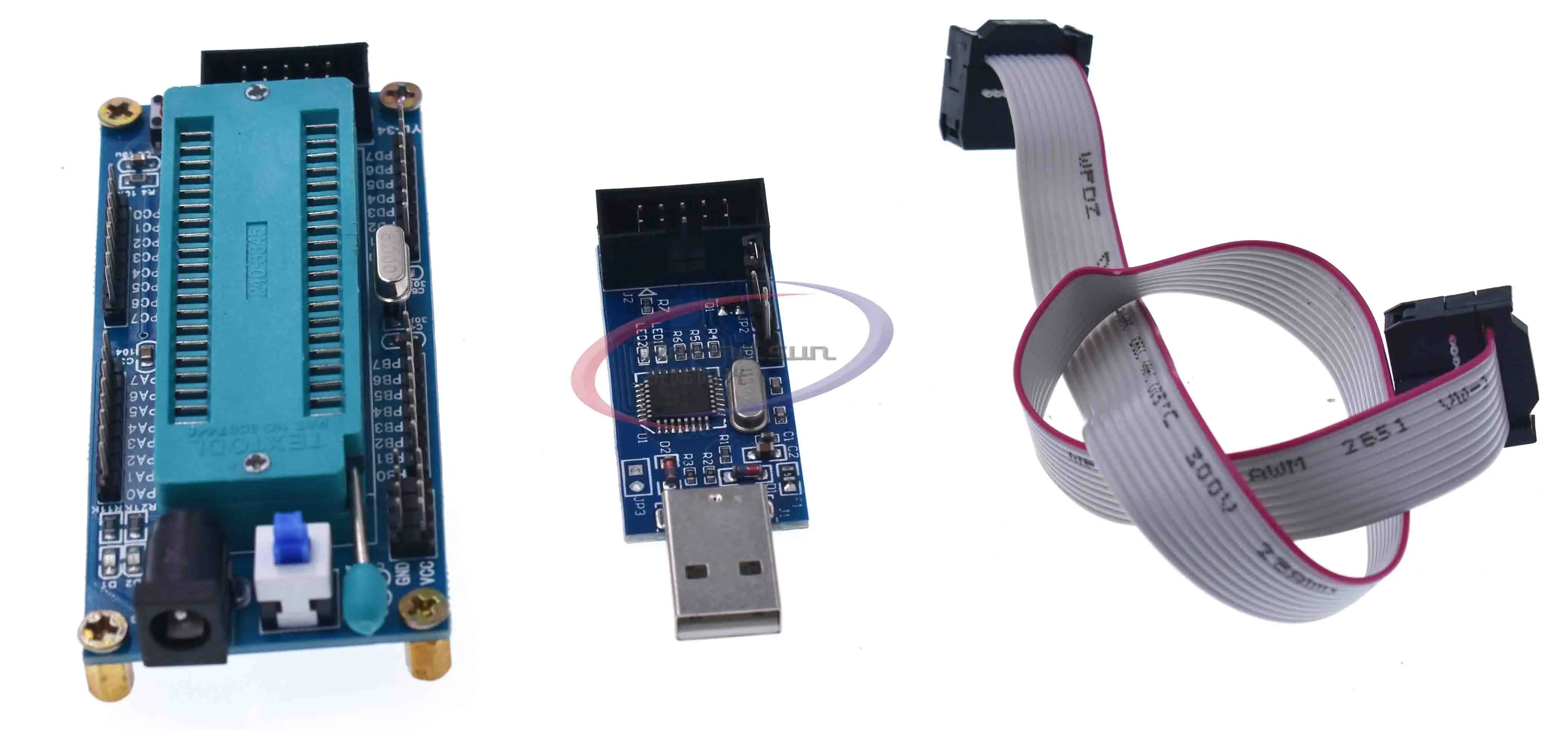 AVR ATMEGA16 минимальная системная плата ATmega32 макетная + USB ISP USBasp программатор для