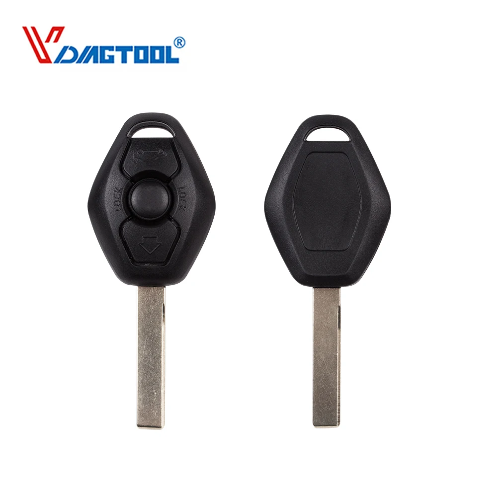 

VDIAGTOOL High Quality 3 Buttons 2 track Remote Car Key Shell For BMW 1 3 5 6 7 Series X3 X5 Z3 Z4 Replacement Keyless Fob Case