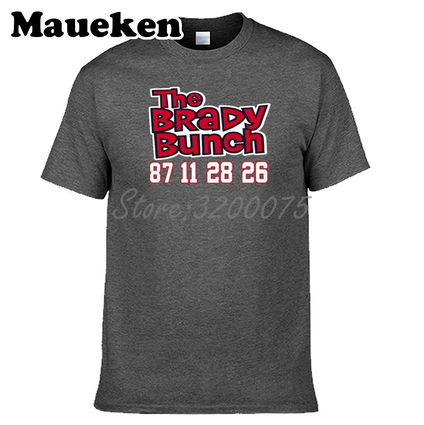 Мужская футболка Tom Brady 12 New England Bunch Julian Edelman 11 James White 28 Sony Michel 26 W19010202|Футболки| |