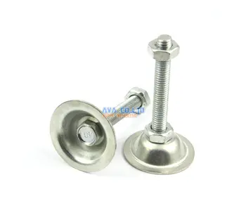 

4 Pieces 38mm Base M8*60mm Adjustable Lathe Leg Articulating Leveling Feet