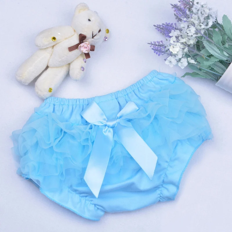 Летние штаны принцессы из хлопка высокого качества для новорожденных с рюшами, шаровары, чехол на детские памперсы, милые кружевные шорты-пачки