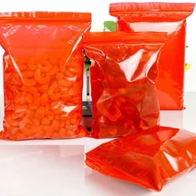 100 шт, красный цвет, маленький размер, самозапечатывающийся замок на молнии, сумки, ювелирные изделия, мини-пакеты на заказ, Пластиковые Упаковочные сумки, несколько размеров s