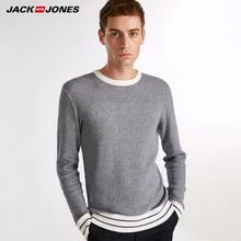 Джек Джонс бренд хлопок Мода случайные o-образным вырезом тонкий пуловер вязаный свитер для мужчин | 218324509