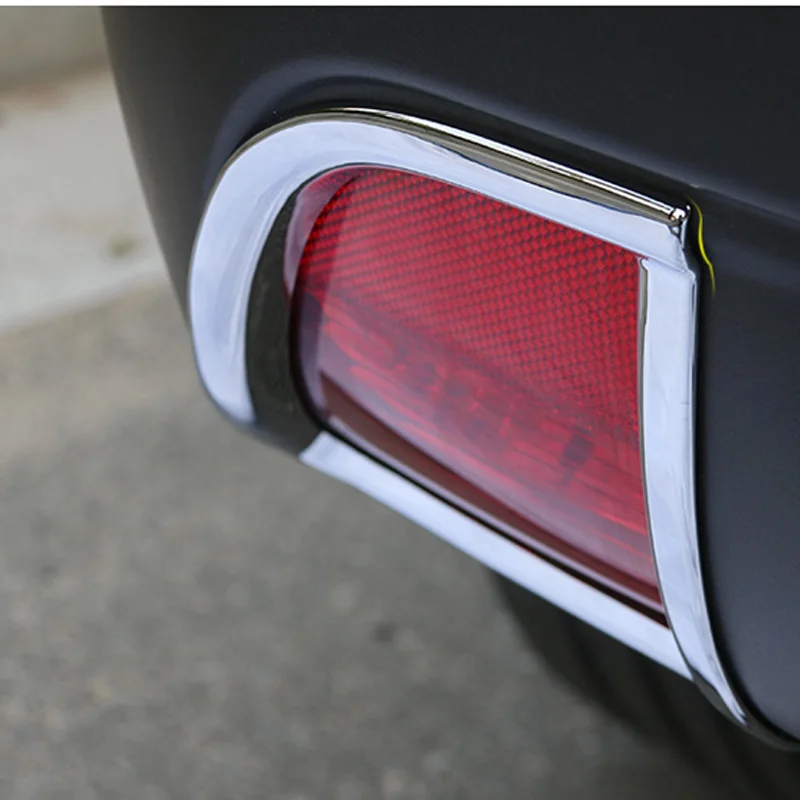 

Free Shipping High Quality ABS Chrome Rear Fog lamps cover Trim Fog lamp shade Trim For Peugeot 2008