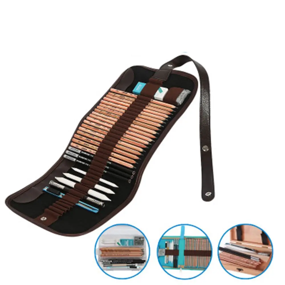 

Hot Sale Pencil Set,Professional Sketching Drawing Pencils Kit Set Wood Pencil for Art Supplies School Students