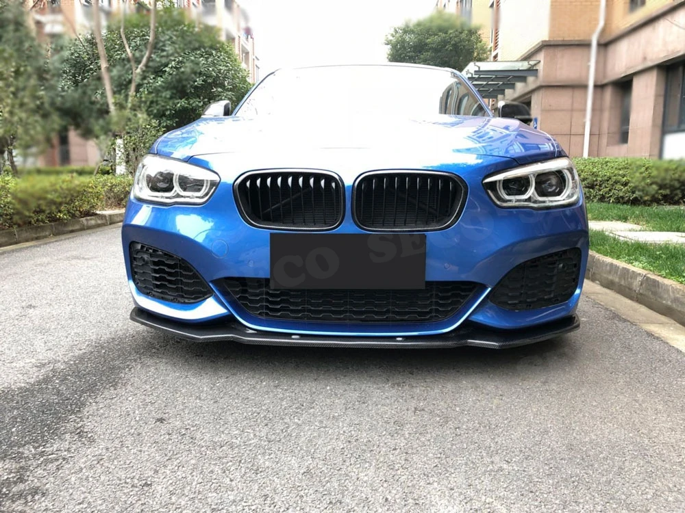 Передний бампер из углеродного волокна для F20, спойлер для BMW 1 серии F20 M Sport Hatchback, автомобильный Стайлинг