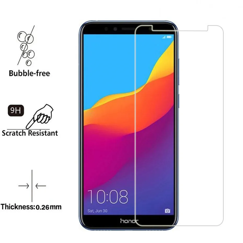 Закаленное стекло для huawei Y5 2017 honor 10 7A 7C 6A 8X 9 lite Защитное экрана p smart 2019 защитная