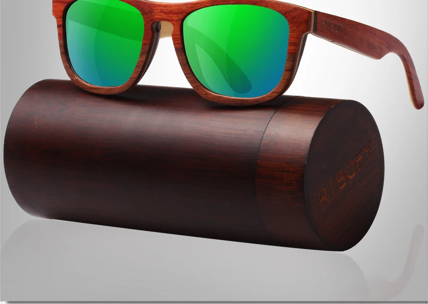 RTBOFY солнцезащитные очки для Для мужчин квадратном деревянном фанеры деревянные очки Для женщин Брендовая Дизайнерская обувь с деревянной