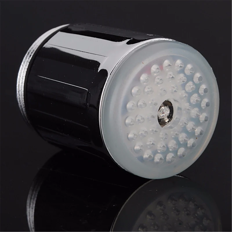 LED Intelligent Water Faucet Random Color Kitchen Bathroom Shower Tap Faucet Nozzle Head Temperature Sensor Led Water Tap