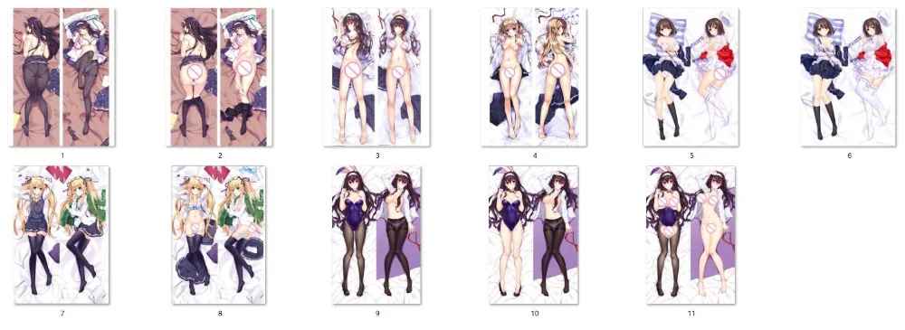 Апрель 2017 обновление Saekano saenai heroine no sodatekata kasumigaoka utaha & eriri наволочка для подушки katou