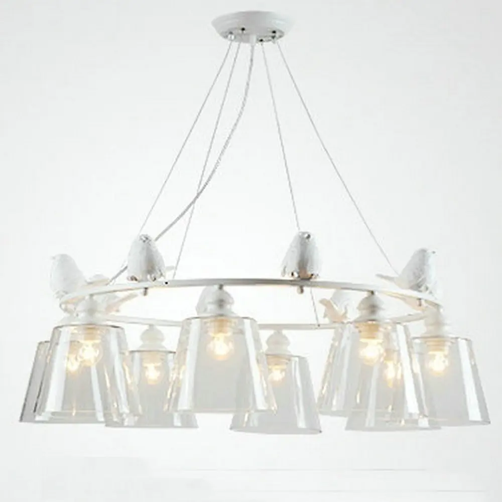 Buy Modern LED Bird White Iron bedroom light fixture