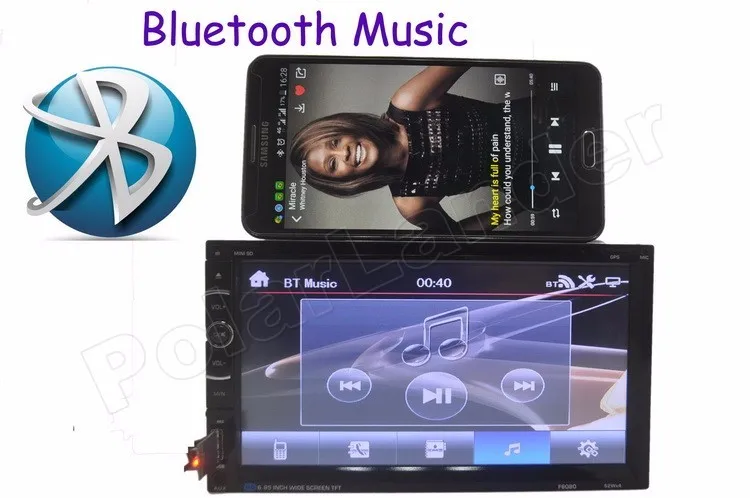 Discount Support AM FM RDS 2 DIN Car DVD Player MP4 MP5 Touch Screen Bluetooth TF Auxin 6.95