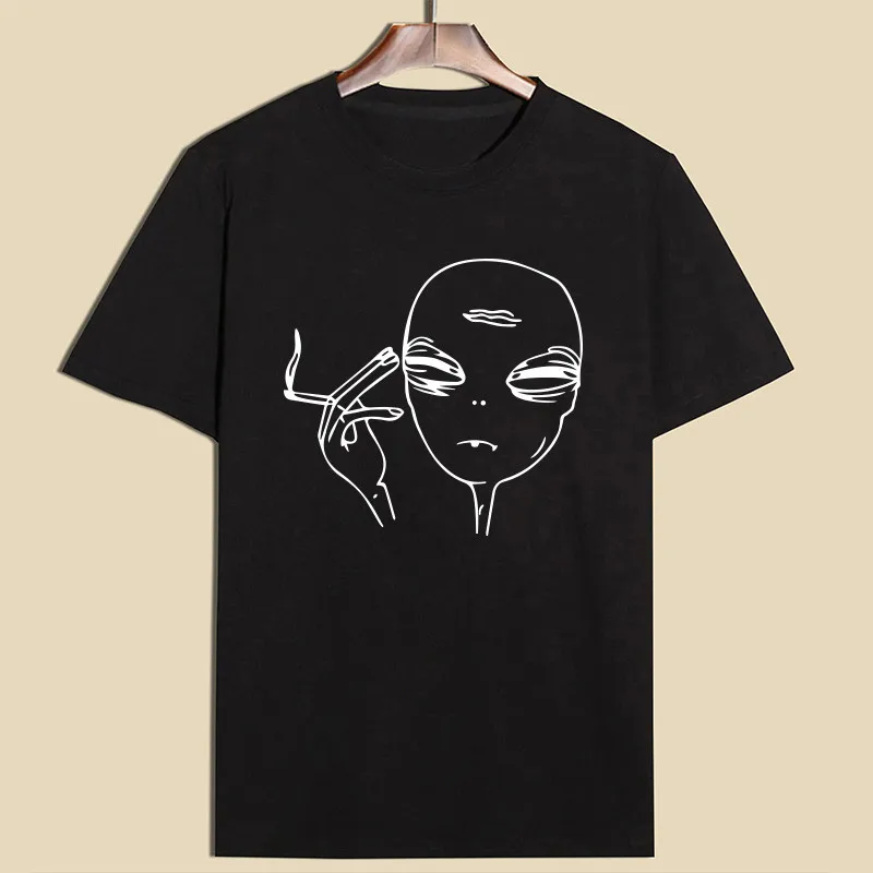 

t shirt women cotton Print Short Sleeve Loose Tops o-necks t shirt BLACK Woman Tee Tops T-shirt camisetas mujer manga corta#G40
