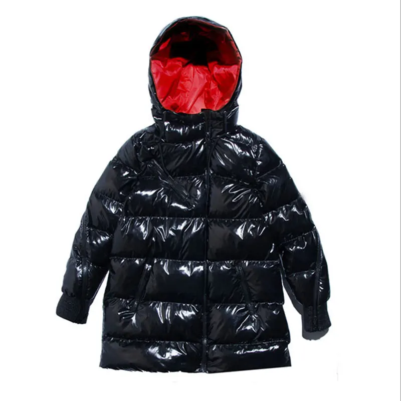 Новинка, зимний женский пуховик, хлопковая куртка, модная яркая с капюшоном, средней длины, верхняя одежда для женщин, большой размер, стеганое пальто, HS199 - Цвет: Black