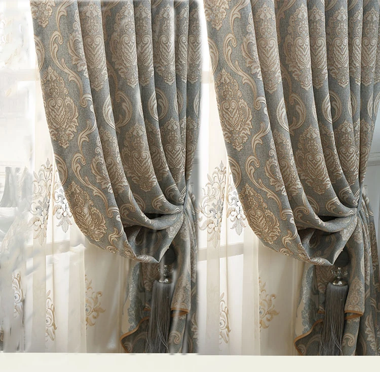 Новое поступление, изысканная Роскошная оконная вуаль, ткань жаккард, для отдыха, полудрагоценная занавеска, ткань для гостиной AP245& 20