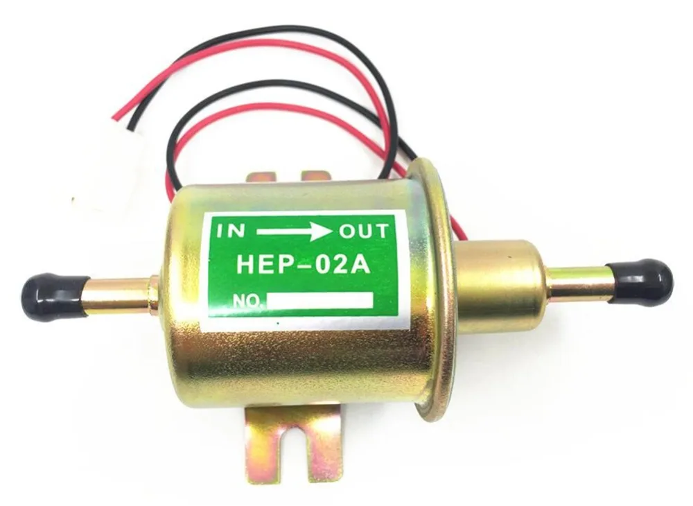 

1pc Brand New Electric Fuel Pumps Hep-02a Full Brass Universal Fuel Pumps Fit for Motorcycles Atv Carburetor