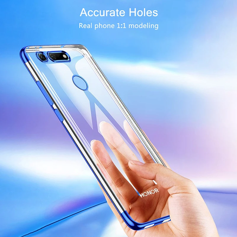 Чехол для Huawei Honor V20 прозрачный мягкий силиконовый тонкий чехол View10 V10 View 20