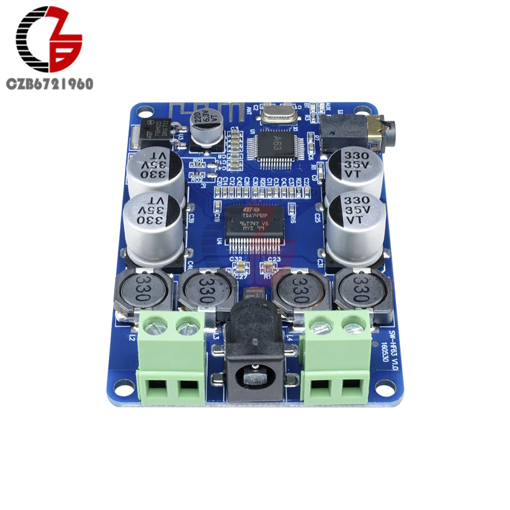 2x25 Вт Bluetooth 2 1 Аудио усилитель 50 TDA7492P беспроводной мощности автомобильный