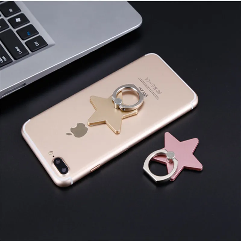 Phone Holder 360 Degree Rotatable Finger Ring Star-shaped Phone Bracket for Tablet PC for IOS/Android phones Digital Devices