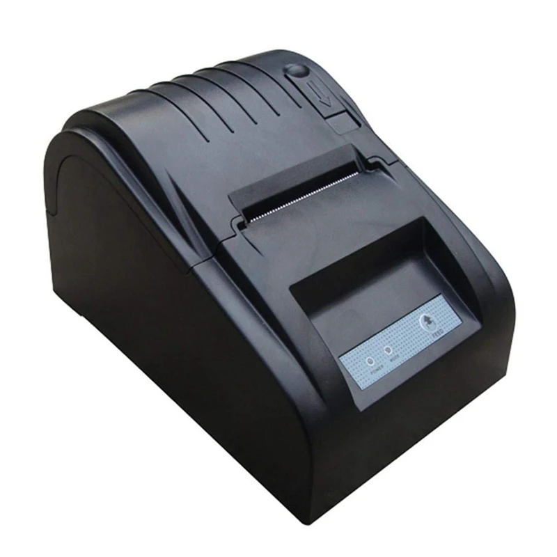 

ZJ-5890T 58mm Thermal Printer 58mm Thermal Receipt Printer 58mm USB POS Printer US Plug(Black)
