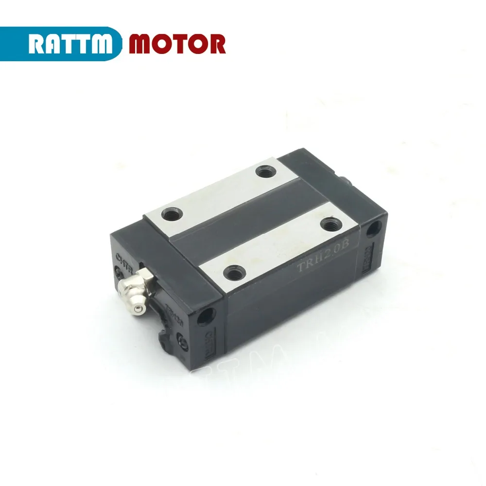 〖EU〗2x CNC Square Linear Guide Rail TRH20-L600mm+4 TRH20B Slider Carriage Blocks