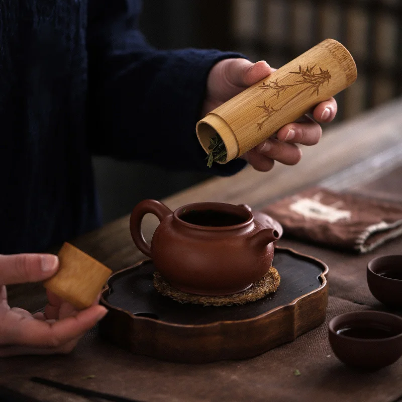 TANGPIN маленькая натуральная бамбуковая керамическая чайная коробка Мини чайные