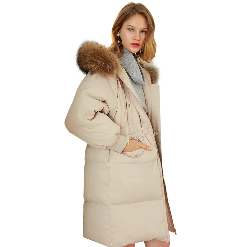 Европейский женский пуховик Женская Толстая Толстовка с воротником из