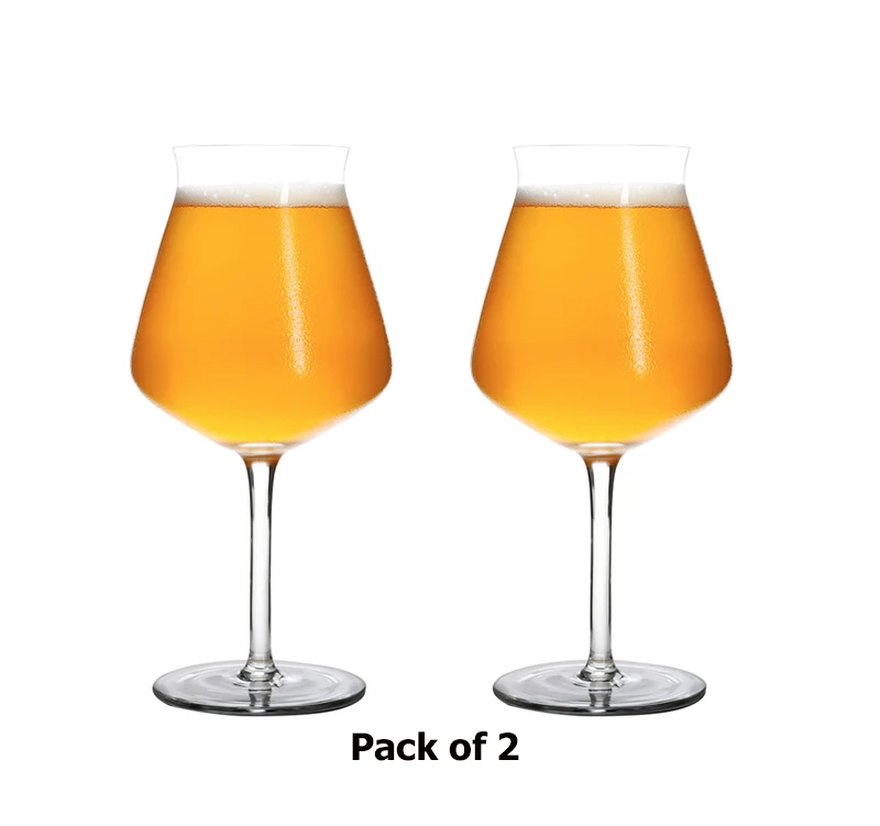 Free Shipping 400ml Beer Glass Tulip Classics Beer Set Of 2 Clear Beer Glass Glass Beerglass Of Beer Aliexpress