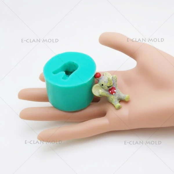 Новый Слон DIY силиконовые формы для торта Пудинг Для желе мыла 3D соль скульптура