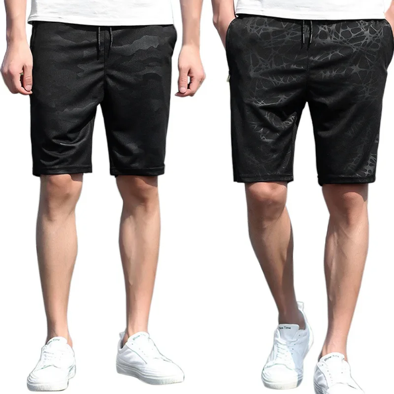 5XL плюс Размер мужские Фитнес Бодибилдинг камуфляж короткая длина до колена Мужские повседневные шорты треники модные мужские шорты с принтом