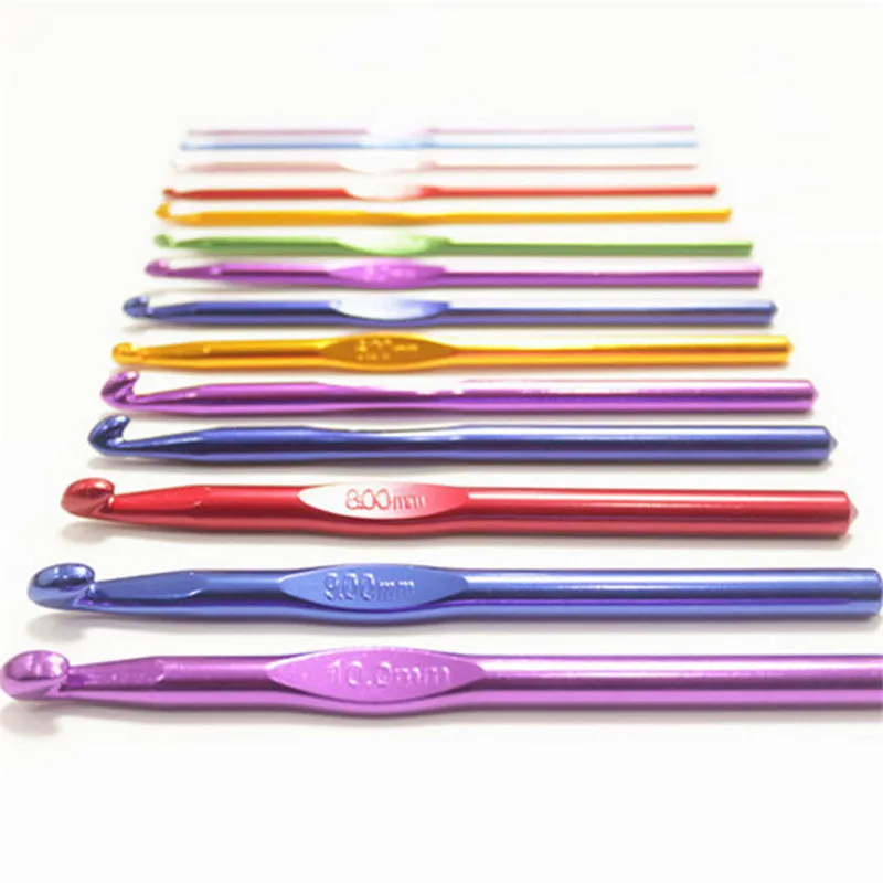 

8pcs/2set 2/2.5/3/3.5mm aluminum oxide knitting needles crochet hook weave crochet needles 2019 hot sale