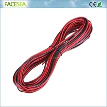 2Pin 10 м 20 м 50 м 100 м 22AWG Электрический расширение жильный кабель консервированные Медь для одного Цвет Светодиодные ленты свет