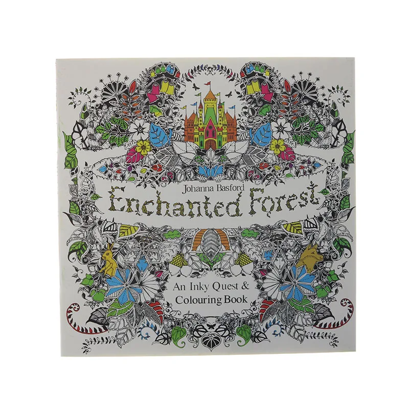 4pcs 24 Pages English Secret Garden Adult Decompression Painting Book Magic Forest Child Graffiti Book Office Stationery 4pcs 24 Pages English Secret Garden Adult Decompression Painting Book Magic Forest Child Graffiti Book Office Stationery