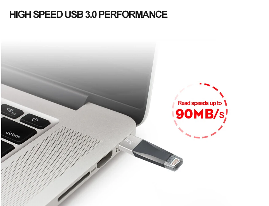  SanDisk USB Flash Drive iXPand OTG Lightning Connector U Disk USB 3.0 Stick 32GB 64GB 128GB Pen Dri