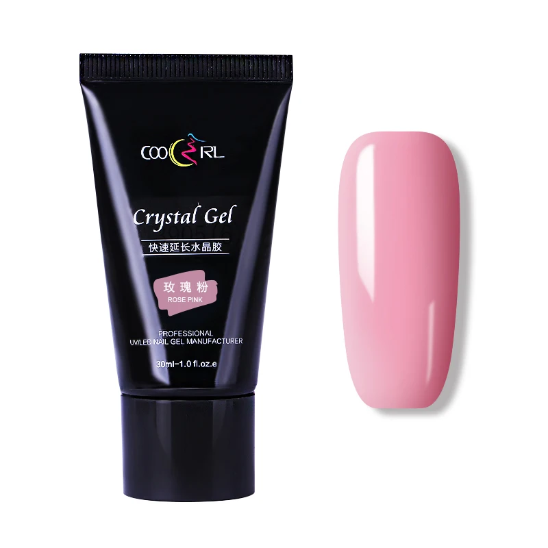 

30ml Quick Buildin Extension Gel Nail Tips Finger Glue Nail Art UV Builder Nail Gel Rose Pink