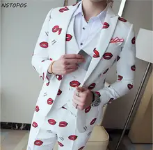 6 Colors Floral Print font b Suit b font 2017 Designer font b Wedding b font