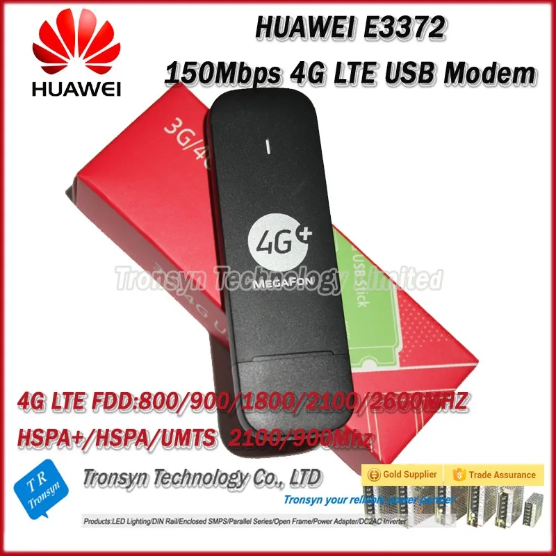 Новое поступление,, Разблокировка HUAWEI E3372, 150 Мбит/с, 4G, LTE, USB модем с двумя антенными портами, поддержка всех диапазонов