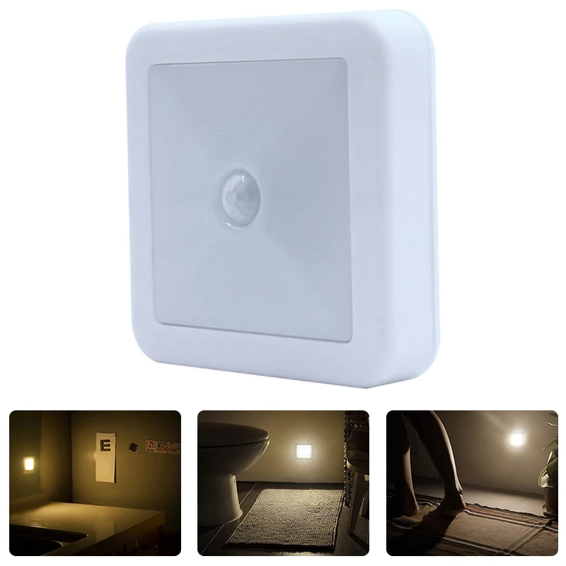 IR Motion Sensor LED Wall Lights Night light Auto On/Off Battery Operated Lamp for Hallway Pathway Staircase Bedside night lamp for bedroom wall
