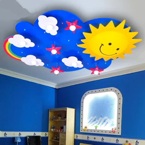 Children's bedroom cartoon LED ceiling lighting decoration of the sun