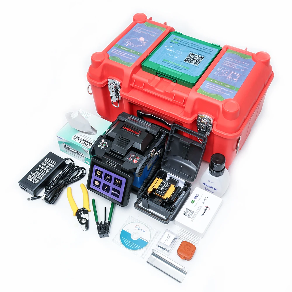 Orientek Fiber Optic Fusion Splicer T43 FTTH Optical Splicing Machine Welding soudeuse fibre optique | Мобильные телефоны и