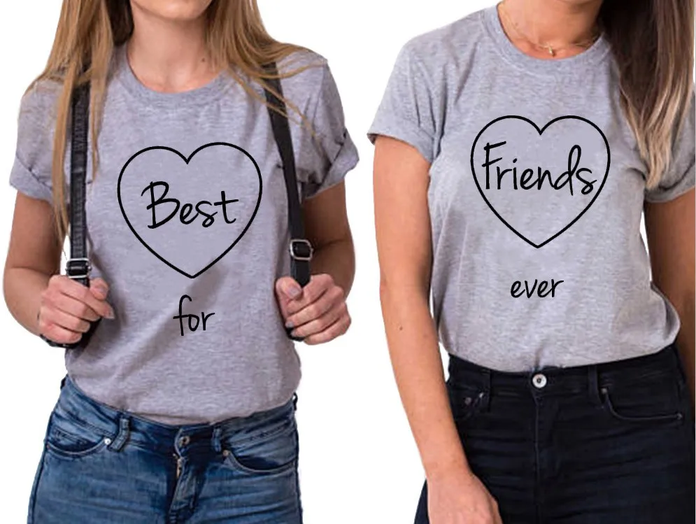 Skuggnas, футболка с надписью «Best Friends forever», Bff, одежда, подарок для лучшего друга, футболка с коротким рукавом, 90 s, эстетическая одежда BFF, Прямая поставка